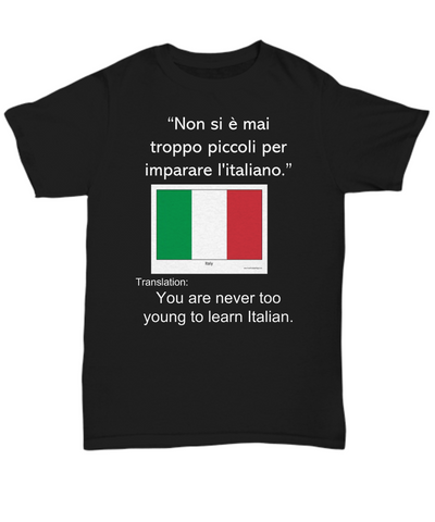Never too young to learn Italian